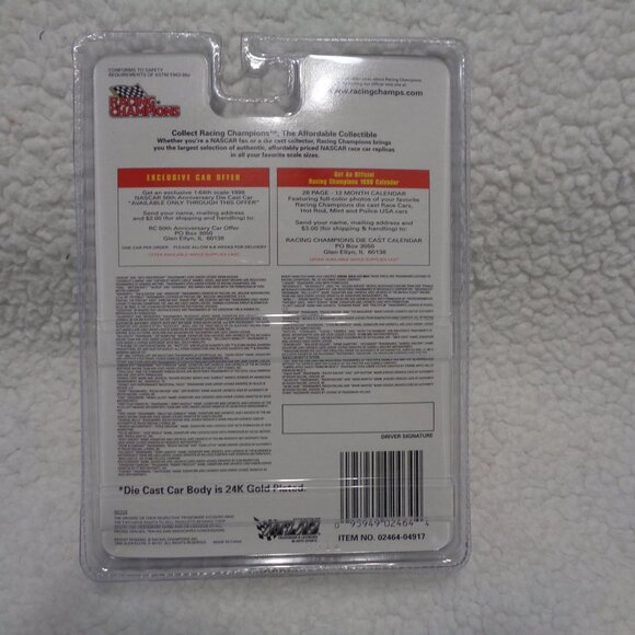 Jeff Burton #99 Exide 24K Gold 1/64 Racing Champions Car Nascar 50th Anniversary - Picture 11 of 11